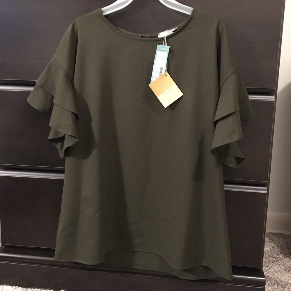 Olive Dual Nature Top
